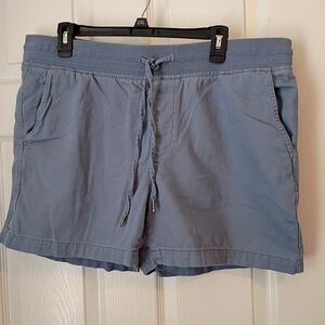 Women's Orvis Light Blue Casual Shorts With Pockets and Drawstring